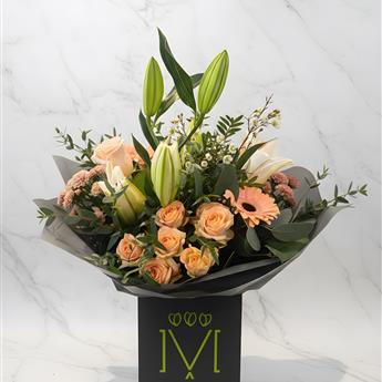 Peaches &amp; Cream Hand Tied 